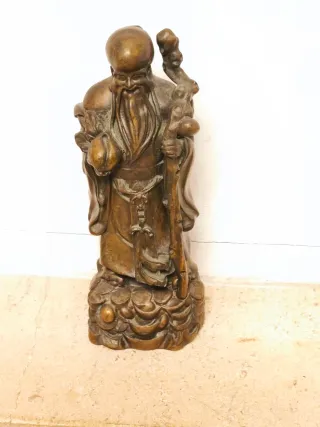 Figura antigua sabio de Buda 15 ctms.