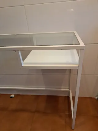 Mesa Escritorio Cristal y Metal Ikea