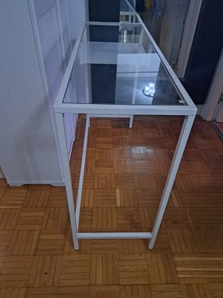 Mesa Escritorio Cristal y Metal Ikea