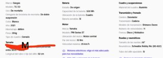Bicicleta Eléctrica GasGas TC 7.0 t.M e-bike