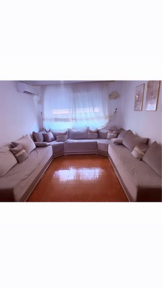 Salon marroqui modular beige 7 metros  3 + 2 + 2
