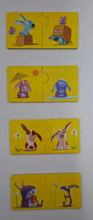Puzzle Dúo Djeco Contrarios 12 Piezas