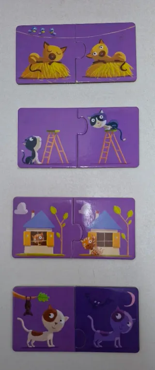 Puzzle Dúo Djeco Contrarios 12 Piezas