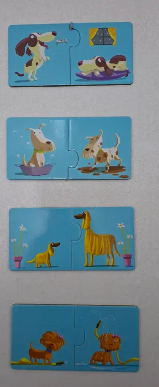 Puzzle Dúo Djeco Contrarios 12 Piezas