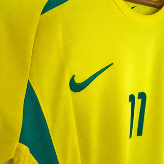 Camiseta Fútbol Retro Ronaldinho 11 Brasil talla L