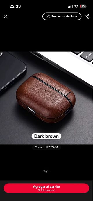 Funda Airpods 3 Marrón