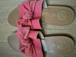 Chanclas WS Sun Rojas Piel