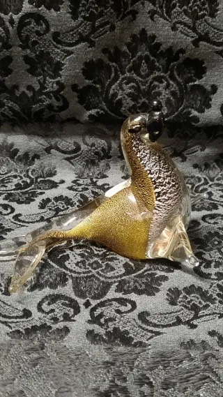 Vetro di Murano: Foca e Pesce Rosa