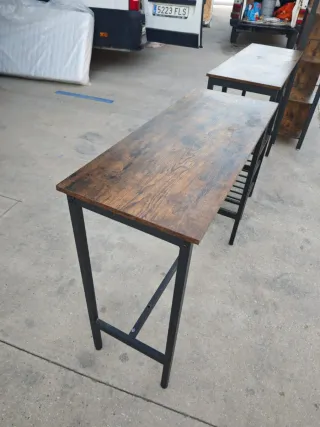 Conjunto de estantes de Madera y Acero