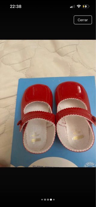 Merceditas charol rojo bebé Cuquito T19