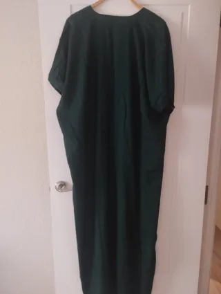 Túnica marroquí verde talla única