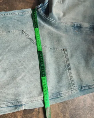 Zara Jeans Carpenter Pierna Ancha Denim Azul