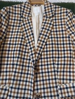 Blazer H&M Cuadros Talla 42