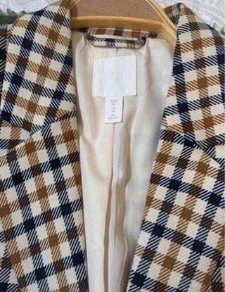Blazer H&M Cuadros Talla 42