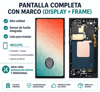 Pantalla Samsung S24 Ultra OLED Premium Negra
