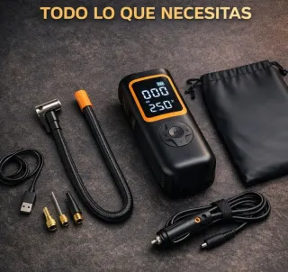 Compresor aire portatil coche, Batería 6000mAh