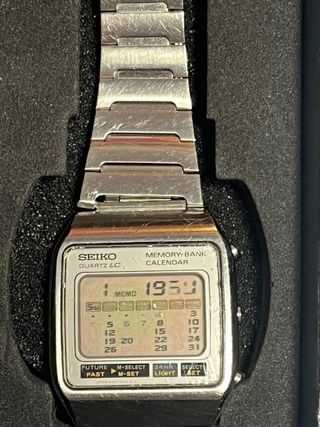 Reloj Seiko Quartz LC Digital Memory-Bank