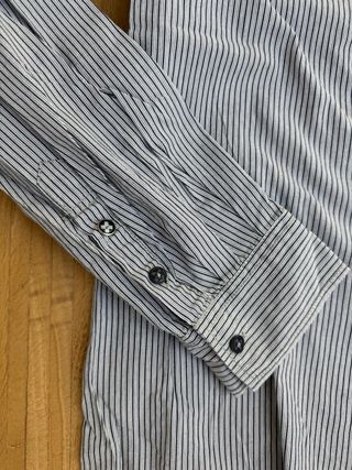 Camisa Quiksilver rayas azul y blanco Talla M