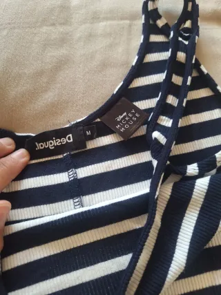 Vestido Desigual Mickey Mouse Rayas