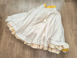 Vestido Flamenca Niña Amarillo Lunares