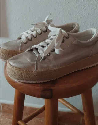 Mustang Zapatillas Mujer Doradas/Plateadas