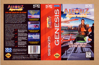 Copertina Sega Mega Drive Aerobiz Supersonic Genesis
