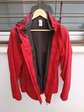 Chaqueta desmontable Quechua Roja