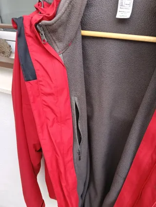 Chaqueta desmontable Quechua Roja