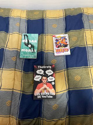 14 libros: Los compas, TheGrefg, naruto, trolardy