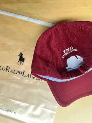 Gorra Polo Ralph Lauren Corduroy Burdeos