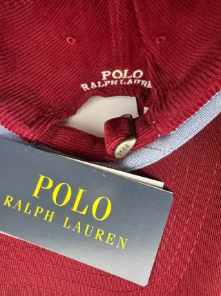 Gorra Polo Ralph Lauren Corduroy Burdeos