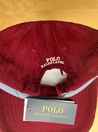 Gorra Polo Ralph Lauren Corduroy Burdeos