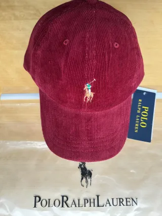 Gorra Polo Ralph Lauren Corduroy Burdeos
