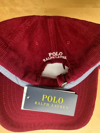 Gorra Polo Ralph Lauren Corduroy Burdeos