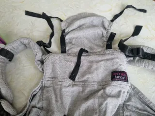 Mochila Portabebés Emelbaby Gris