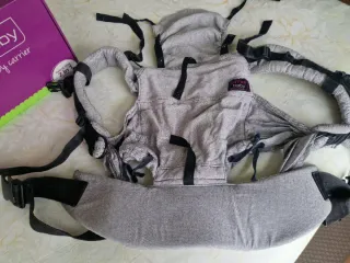 Mochila Portabebés Emelbaby Gris