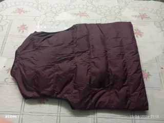 Chaleco reversible gris y morado