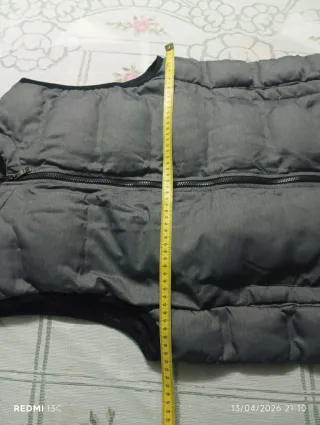 Chaleco reversible gris y morado