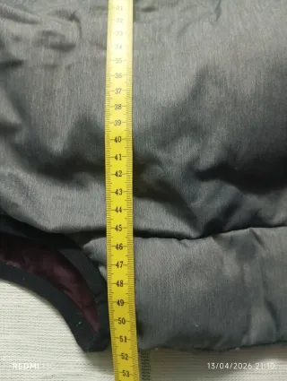 Chaleco reversible gris y morado