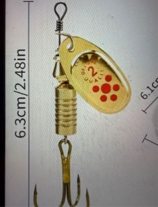 Caja de cucharillas del 2 para Trucha o bass