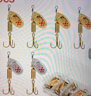 Caja de cucharillas del 2 para Trucha o bass