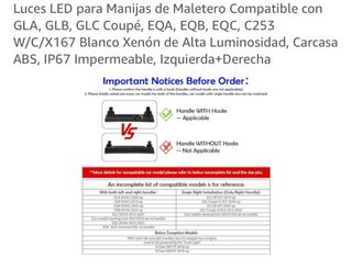 Luces LED Maletero Xenón ABS IP67 Izquierda+Derech