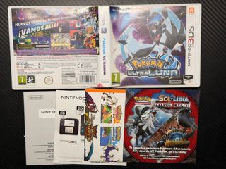 Pokemon Ultraluna Caja y Manual 3DS