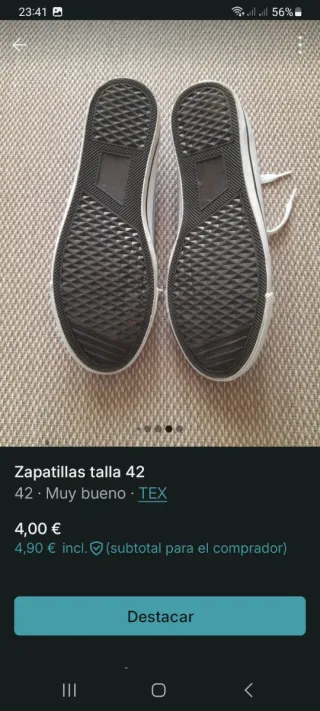 Zapatillas Lona Azul y Blanca