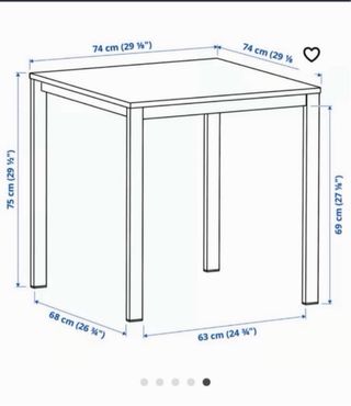 Mesa IKEA Vihals Blanca COMO NUEVA
