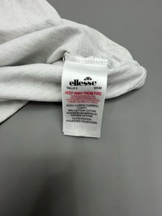 Camiseta Ellesse Gris y Blanca