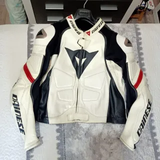 Mono de moto Dainese blanco y negro