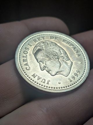 Moneda 2000 Pesetas Plata 1999 Juan Carlos I
