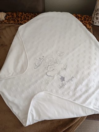 Copertina neonato bianca Thun