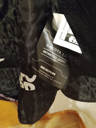 Chaquetade moto negra tall M  8 Airflow ycasco agu